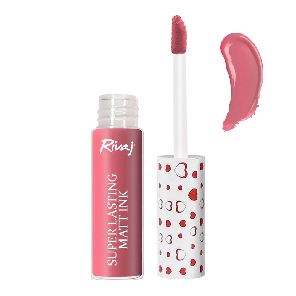 Rivaj UK Super Lasting Matt Ink Lip Gloss, 3ml, No. 14 - Main Image