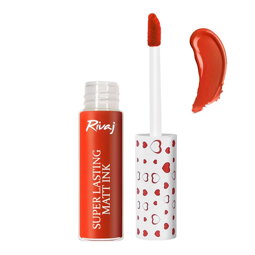 Rivaj UK Super Lasting Matt Ink Lip Gloss, 3ml, No. 08 - Main Image