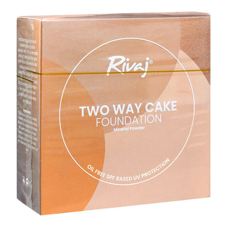 Rivaj UK Two Way Cake Foundation, Oil Free, SPF Based, No. 06 - Image 2