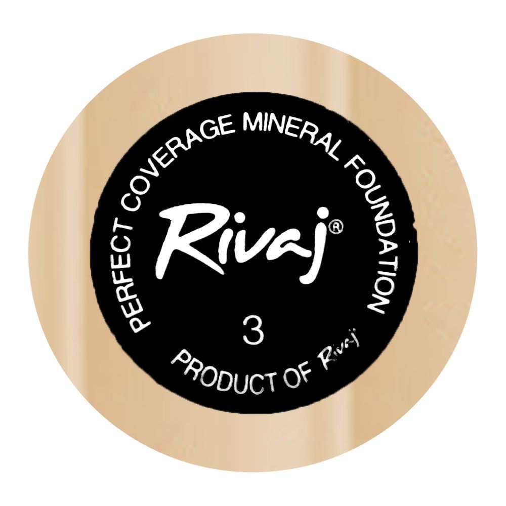 Rivaj UK Perfect Coverage Mineral Liquid Foundation, Oil Free, SPF-8, 30ml, No. 03 - Image 3