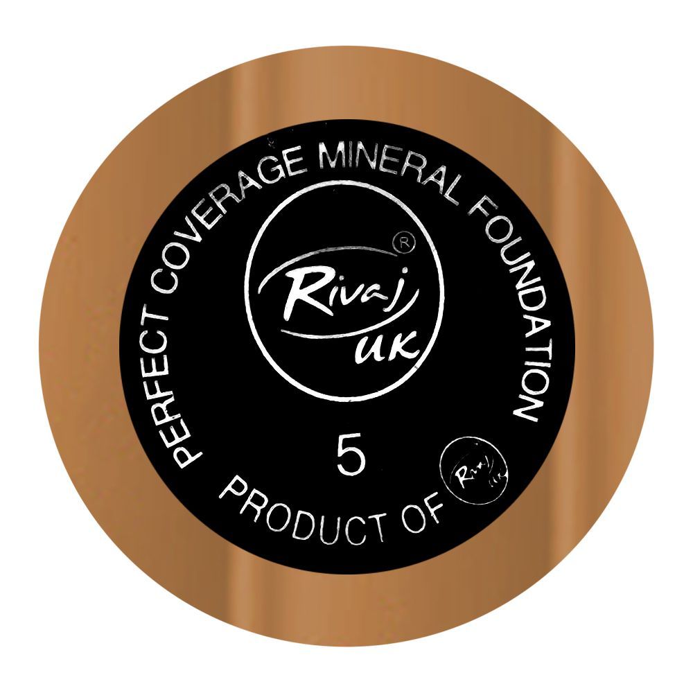 Rivaj UK Perfect Coverage Mineral Liquid Foundation, Oil Free, SPF-8, 30ml, No. 05 - Image 3