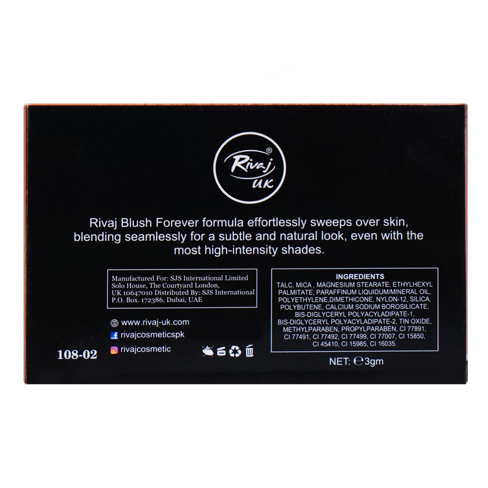 Rivaj UK Blush Forever Powder, 3g, No. 02 - Image 3