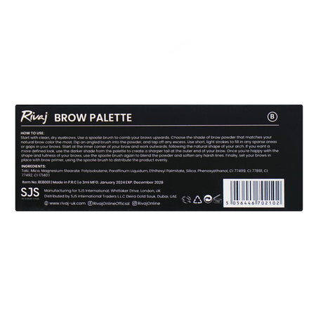 Rivaj UK 4in1 Eyebrow Palette, No. B - Image 3