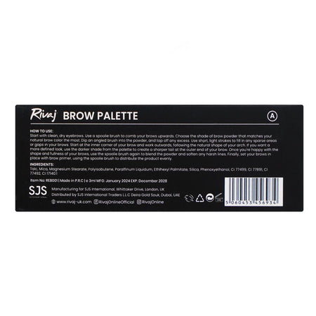 Rivaj UK 4in1 Eyebrow Palette, No. A - Image 3