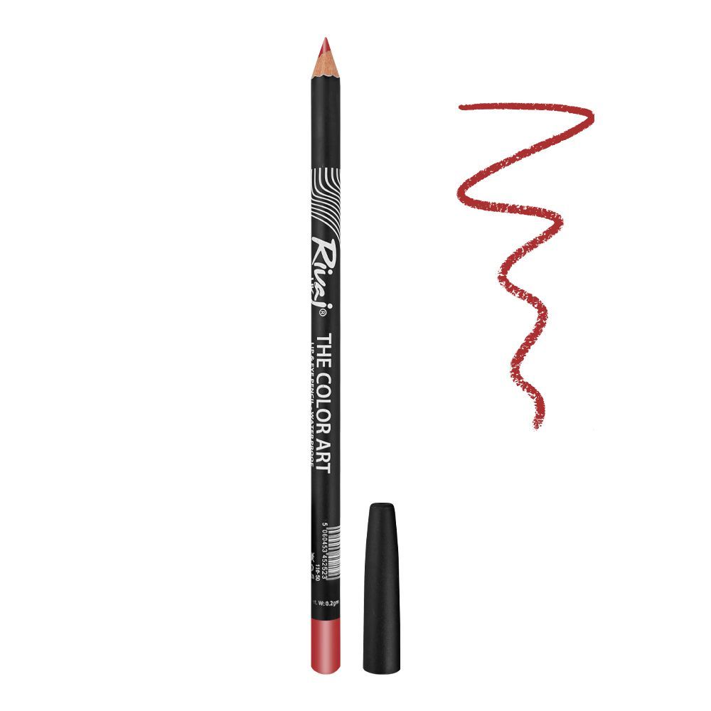 Rivaj UK The Color Art Waterproof Lip & Eye Pencil, No. 35 Fire Brick - Main Image