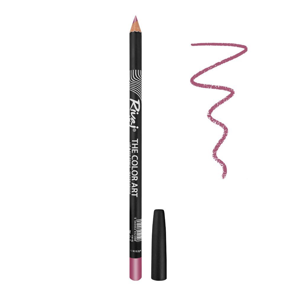 Rivaj UK The Color Art Waterproof Lip & Eye Pencil, No. 18 Pink Pearl - Main Image