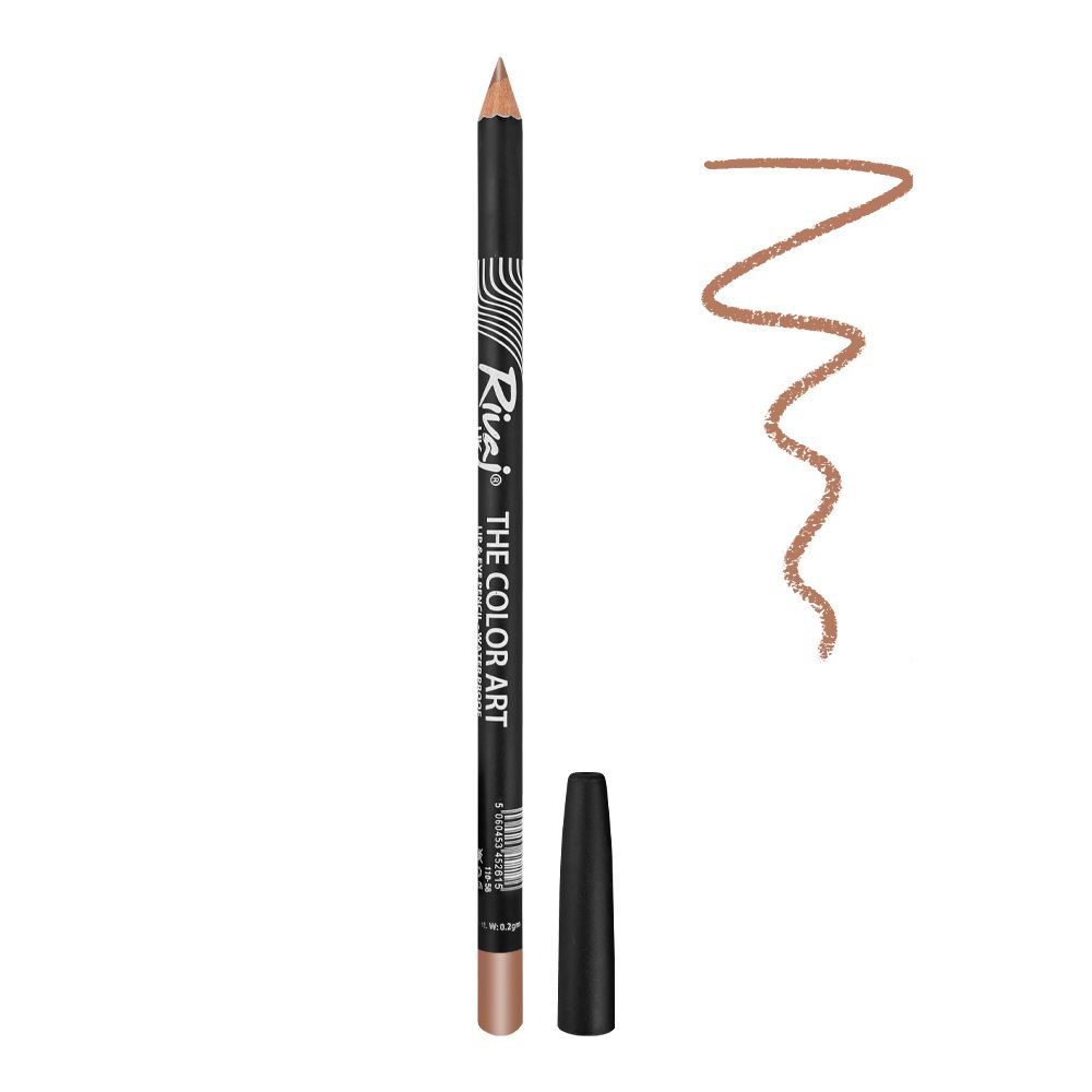 Rivaj UK The Color Art Waterproof Lip & Eye Pencil, No. 44 Chrome Red - Main Image