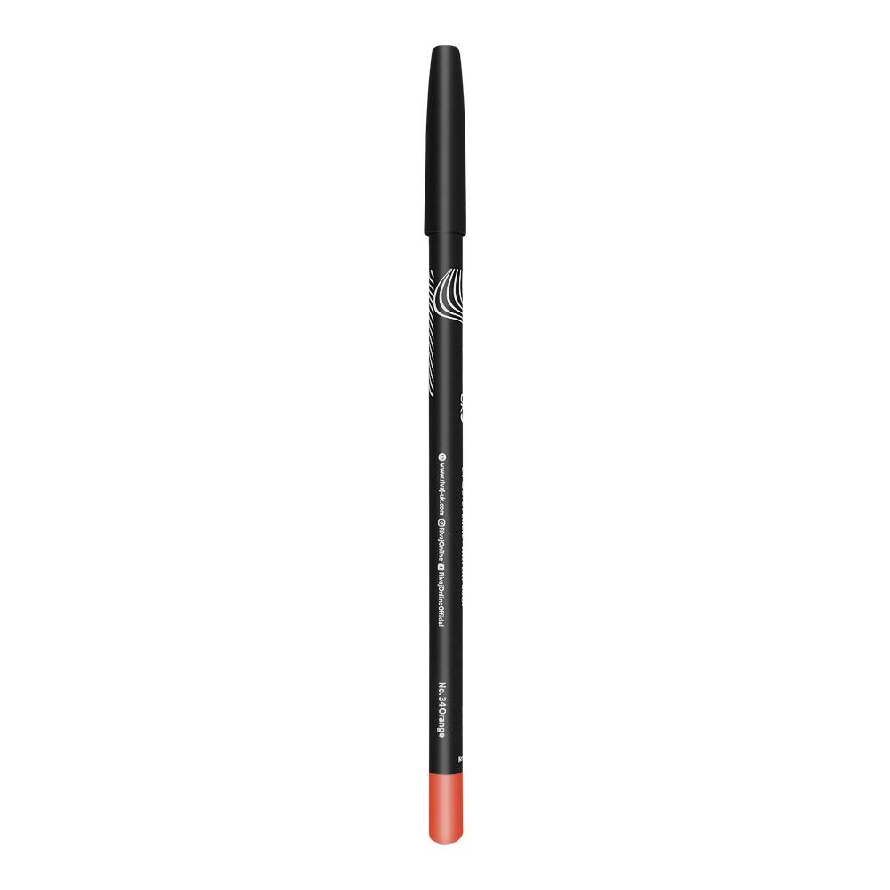 Rivaj UK The Color Art Waterproof Lip & Eye Pencil, No. 34 Orange - Image 2