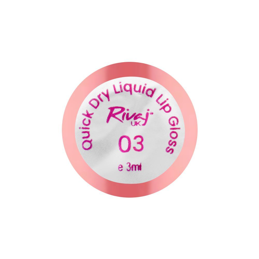 Rivaj UK Quick Dry Waterproof Liquid Lip Gloss, 3ml, No. 03 - Image 3