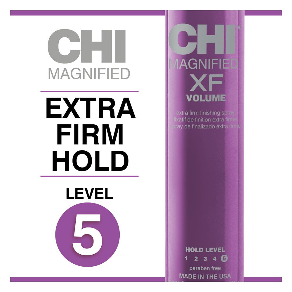 CHI Magnified Volume Hold Level 4 Finishing Spray, Paraben Free, 340g - Image 6