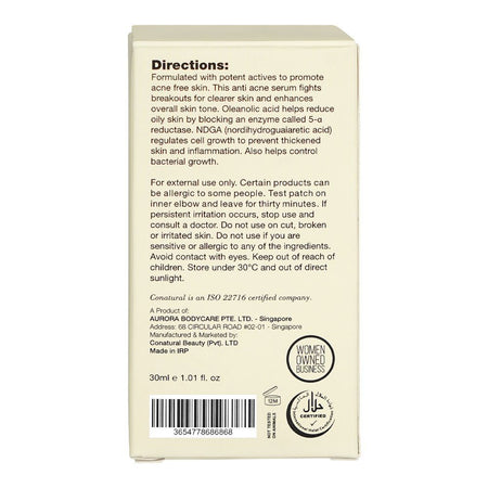 CoNatural Super Activs Anti-Acne Skin Serum, 30ml - Image 2
