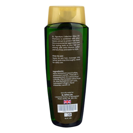 Body Luxuries Signature Collection Olive Shampoo, For Dull & Brittle Hair, 400ml - Image 2