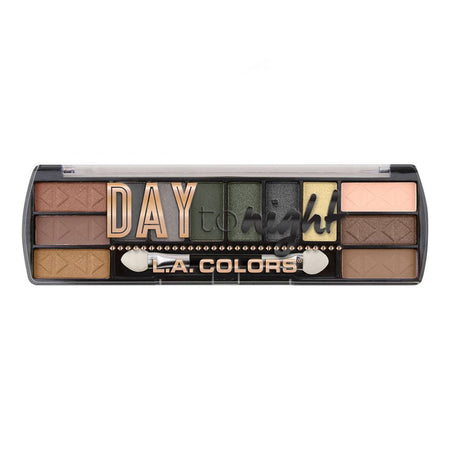 L.A. Colors Day To Night Eyeshadow Palette, 12 Shades, 8g, CES422 Sunrise - Main Image