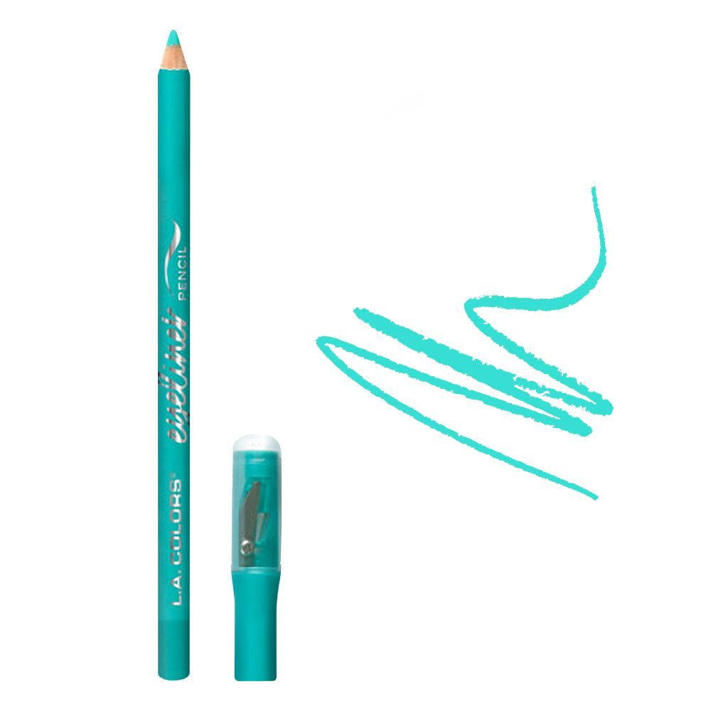 L.A. Colors Eyeliner Pencil With Sharpener, 1.8g, CP623 Teal - Main Image
