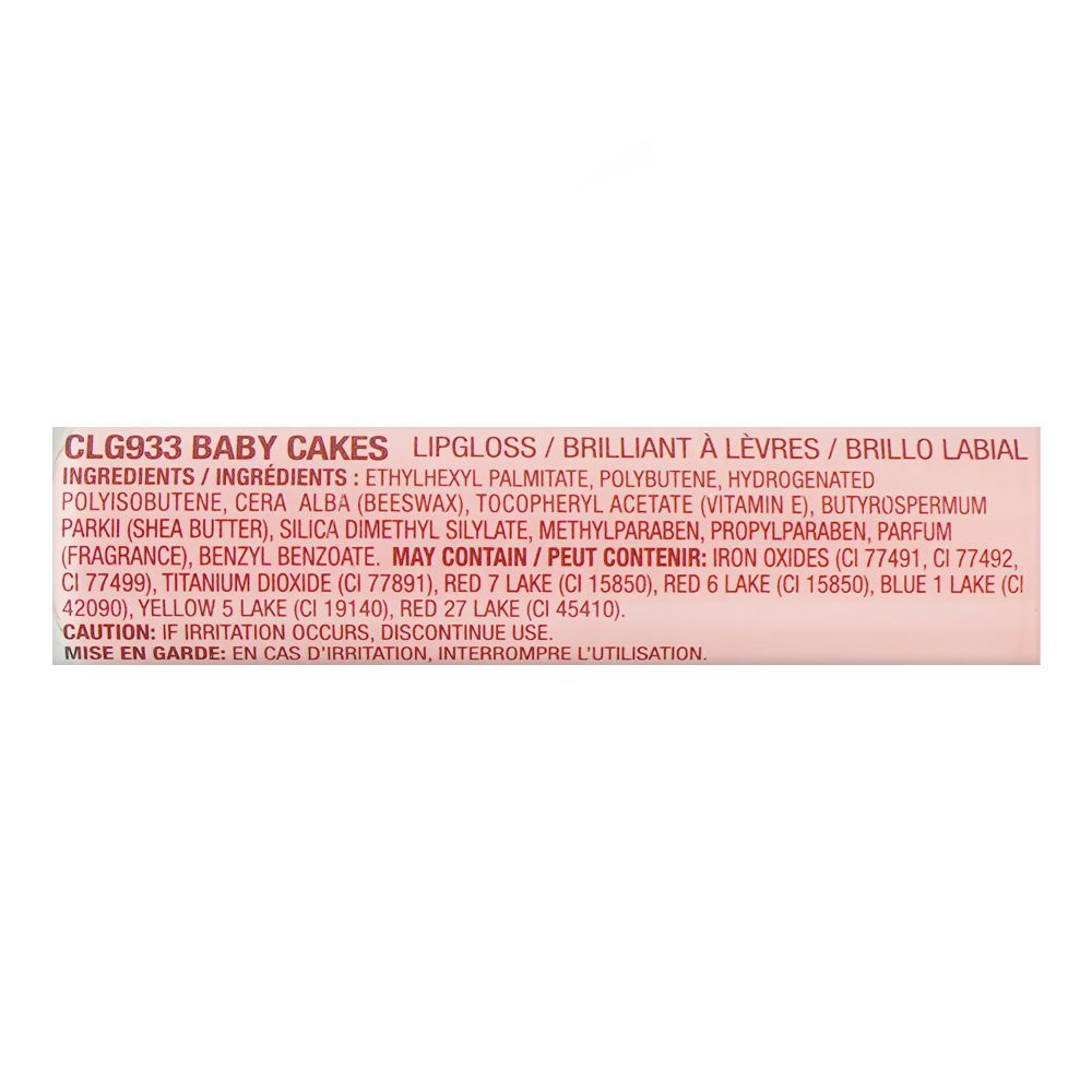 L.A. Colors High Shine Shea Butter Lip Gloss, 4g, CLG933 Baby Cakes - Image 3