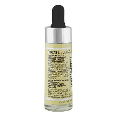 L.A. Colors Illuminating Skin Enhancer Light Reflecting Drops, 15ml, CID242 Liquid Gold - Image 2