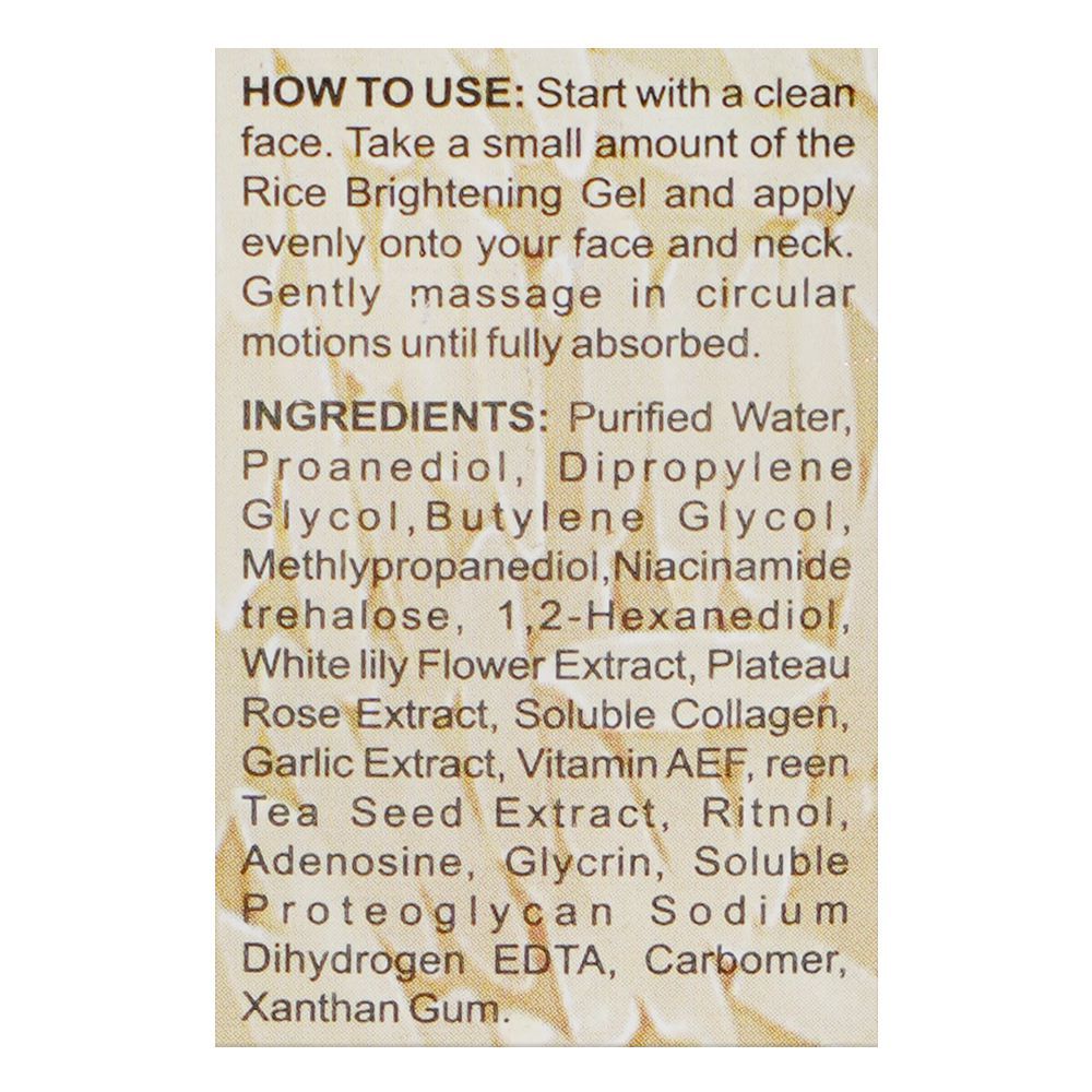 BNB Organic Rice Korean Beauty Gel, 30ml - Image 5