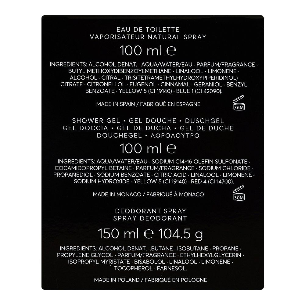 Hugo Boss Bottled Gift Set, For Men, Eau de Toilette 100ml+Shower Gel 100ml+Deodorant Spray 150ml, 3-Pack - Image 4