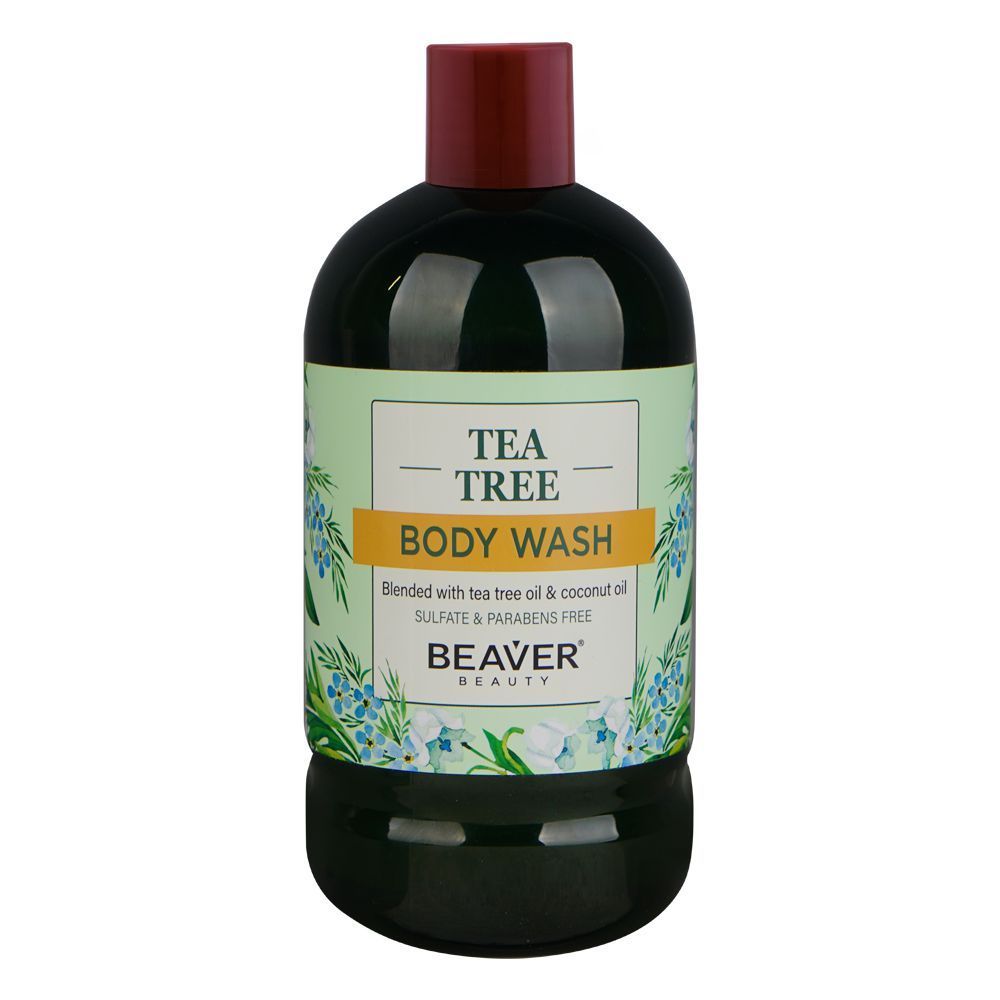 Beaver Tea Tree Oil and Coconut Oil Body Wash, 600ml - Main Image