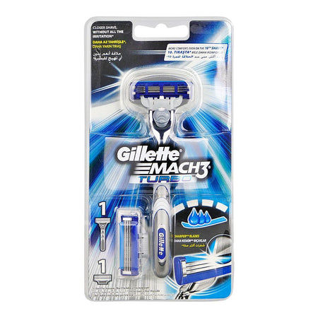 Gillette Mach3 Turbo 1 Razor + 1 Cartridge - Main Image