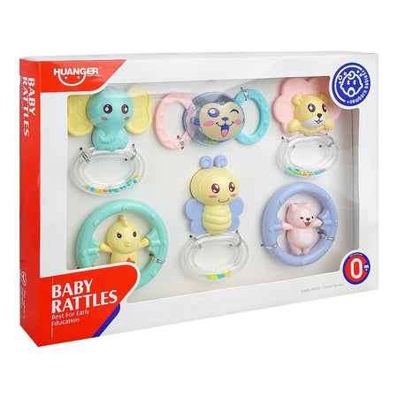 Huanger Baby Rattles, 6-Pack, For 0m+, HE0124 - Main Image