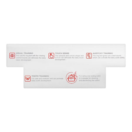 Huanger Baby Rattles, 6-Pack, For 0m+, HE0124 - Image 4