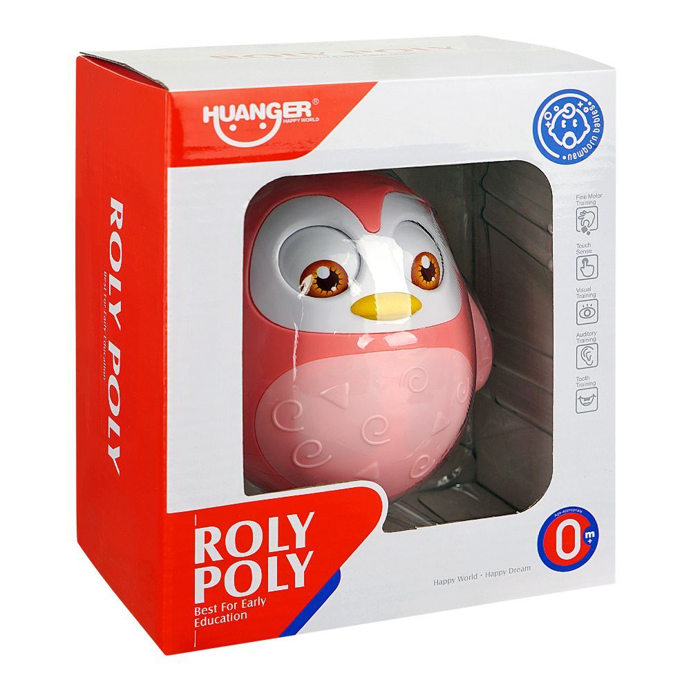 Huanger Penguin Roly Poly, For 0m+, Pink, HE0202 - Main Image