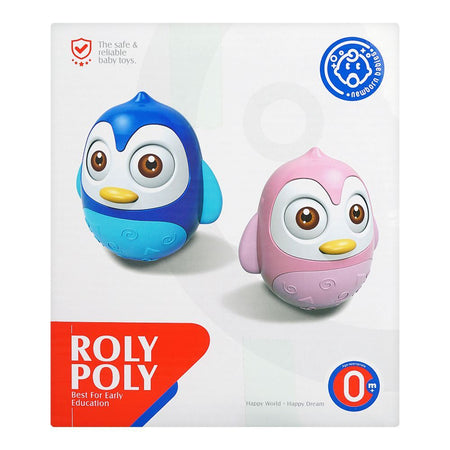 Huanger Penguin Roly Poly, For 0m+, Pink, HE0202 - Image 2