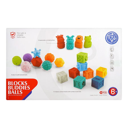 Huanger Blocks Buddies Balls, For 6m+, 20-Pack, HE0231 - Image 2