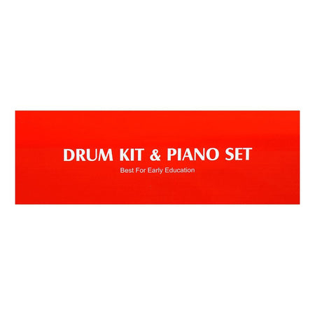 Huanger Drum Kit & Piano Set With Light & Music, For 18m+, HE0525 - Image 5