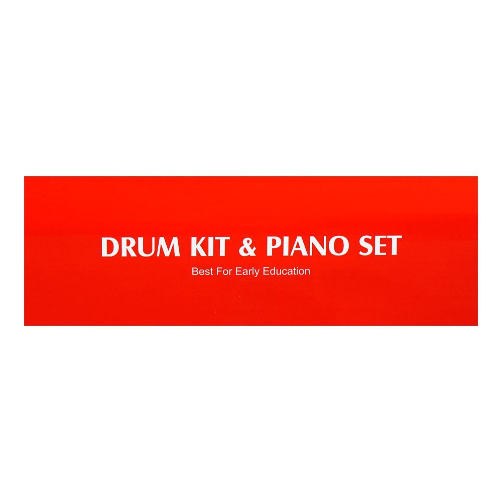 Huanger Drum Kit & Piano Set With Light & Music, For 18m+, HE0525 - Image 5