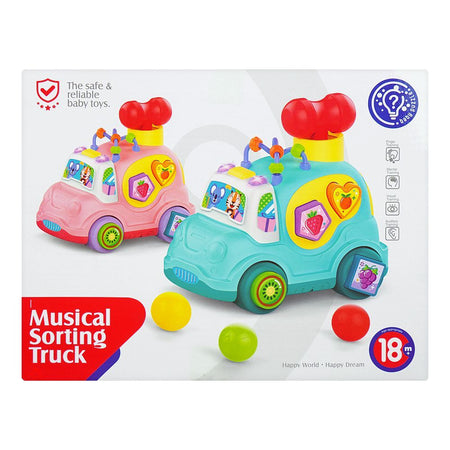 Huanger Musical Sorting Truck With Light & Music, For 18m+, HE0547 - Image 2