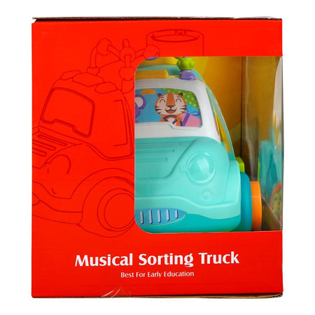 Huanger Musical Sorting Truck With Light & Music, For 18m+, HE0547 - Image 3
