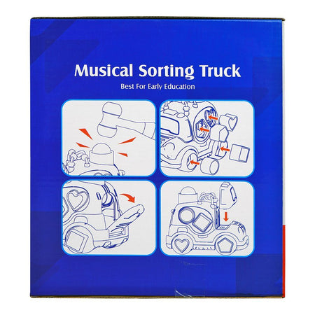 Huanger Musical Sorting Truck With Light & Music, For 18m+, HE0547 - Image 4
