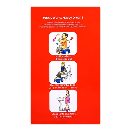 Huanger Toilet Training Chair With Music, For 18m+ Children, Pink, HE0807 - Image 4
