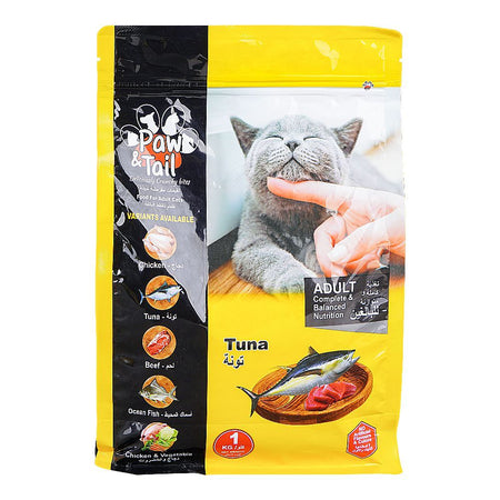 Paw & Tail Adult Cat Food, Tuna, 1kg - Main Image