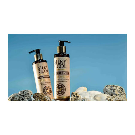 Silky Cool Keratin & Pro-Vitamin B5 Conditioner, Sulfate Free, For Shiny & Smooth Hair, 250ml - Image 2