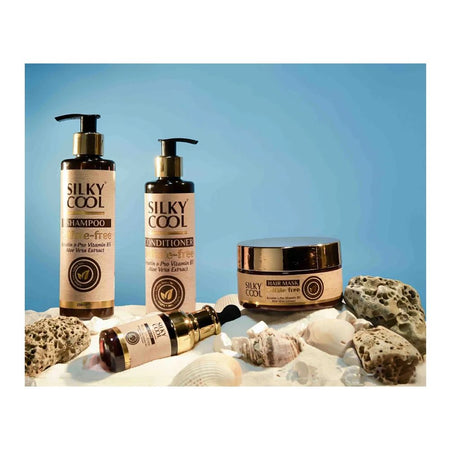 Silky Cool Keratin & Pro-Vitamin B5 Conditioner, Sulfate Free, For Shiny & Smooth Hair, 250ml - Image 3