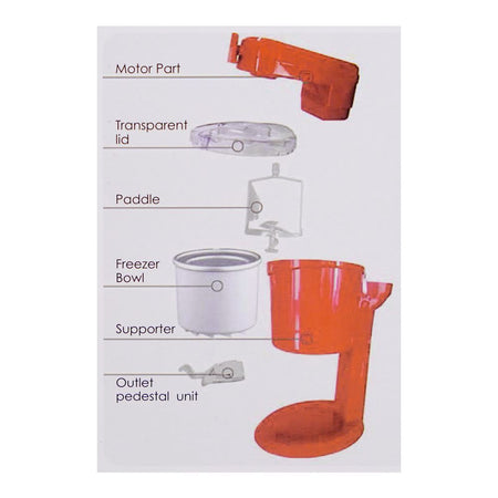 Sanford Ice Cream Maker, 1000ml Bowl, 15W, SF-2603ICM - Image 7
