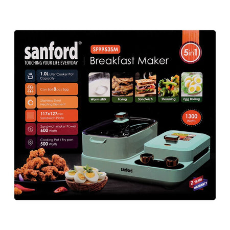 Sanford 5in1 Breakfast Maker, 1300W, SF-9953SM - Image 5