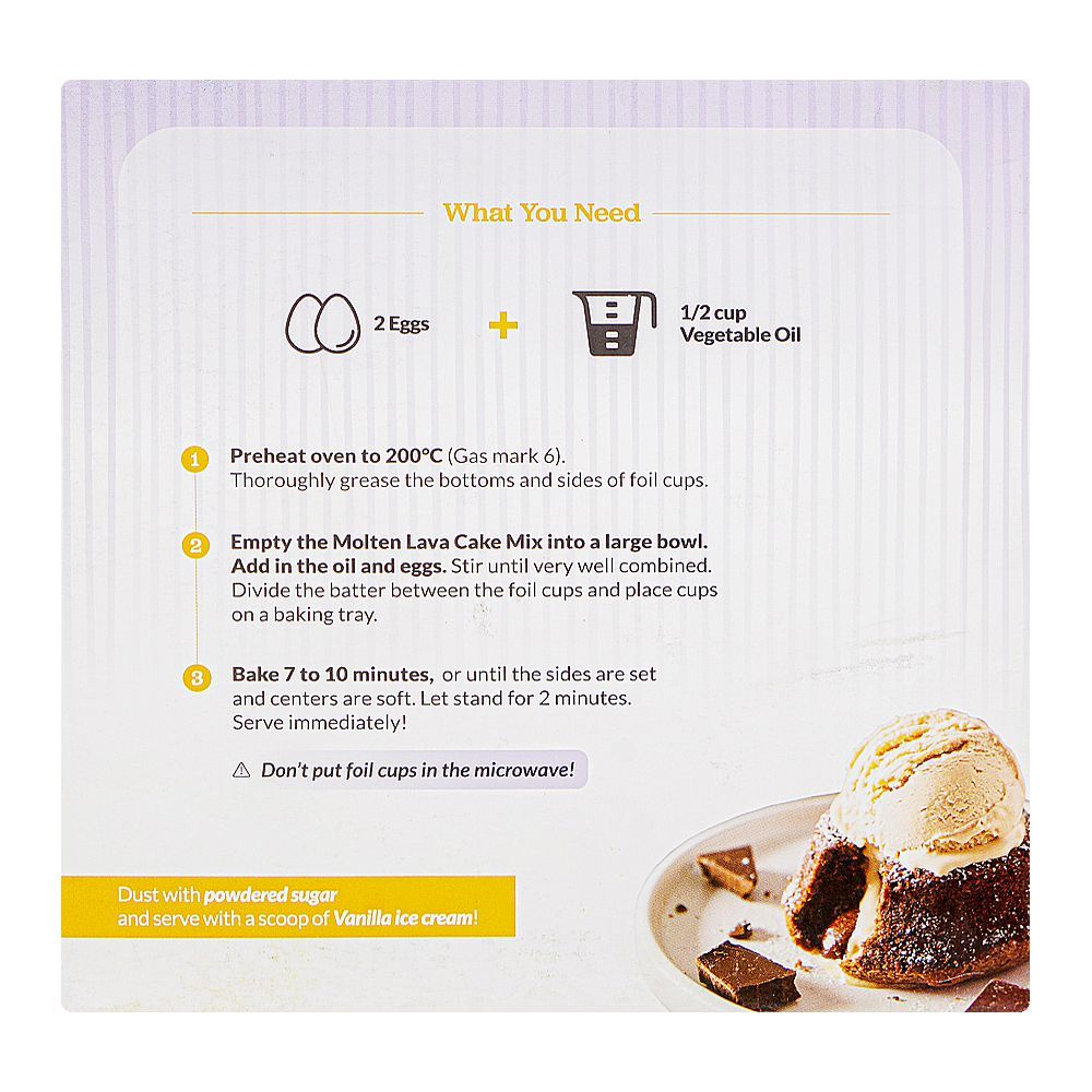 Bakersfield Mixed Molten Lava Cake, 205g - Image 4