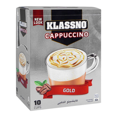Klassno Cappuccino Gold Coffee, 10-Sachet, 20g Each - Main Image