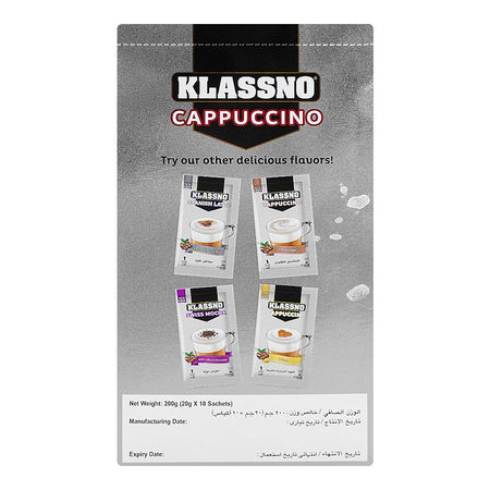 Klassno Cappuccino Gold Coffee, 10-Sachet, 20g Each - Image 2