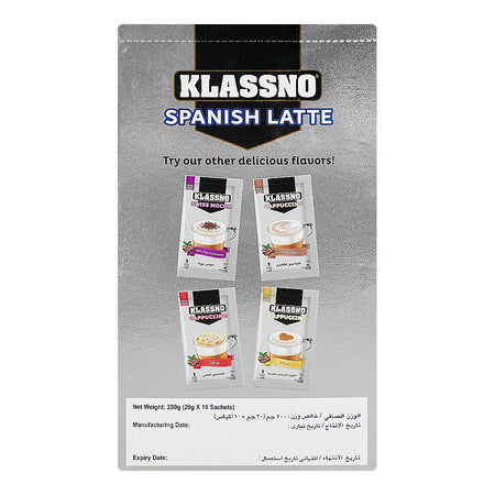Klassno Spanish Latte Frothy With Extra Milk Coffee, 20g - Image 2