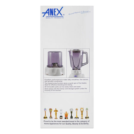 Anex Deluxe Blender & Grinder, 300W, White, AG-690 UB - Image 4