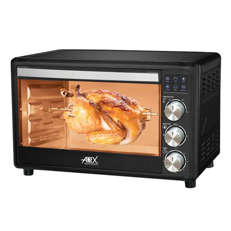 Anex Deluxe Oven Toaster, 1600W, Black & Silver, AG-3075 - Main Image