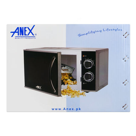 Anex Deluxe Microwave Oven, 700W, Black, AG-9028 - Image 3