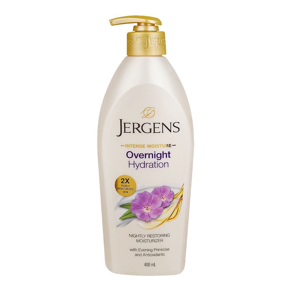 Jergens Intense Moisture Overnight Repair Hydration Body Lotion, 400ml - Main Image