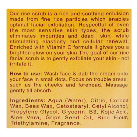 BNB Organic Source Vitamin C Rice Scrub, 200ml - Image 3