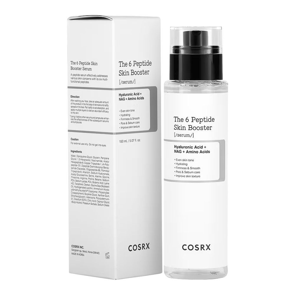 COSRX The 6 Peptide Skin Booster Serum, Paraben Free, For All Skin Types, 150ml - Main Image